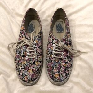 Floral print vans